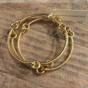 French Connection Gold Bracelet‎ Trio